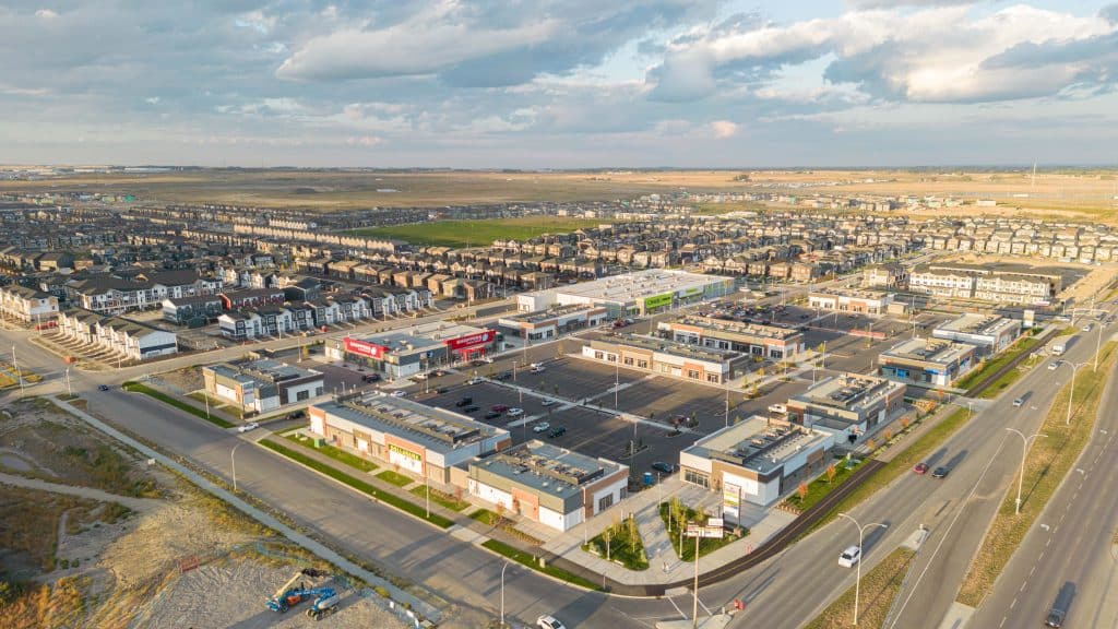 Highstreet at Cornerstone shopping centre in NE Calgary.